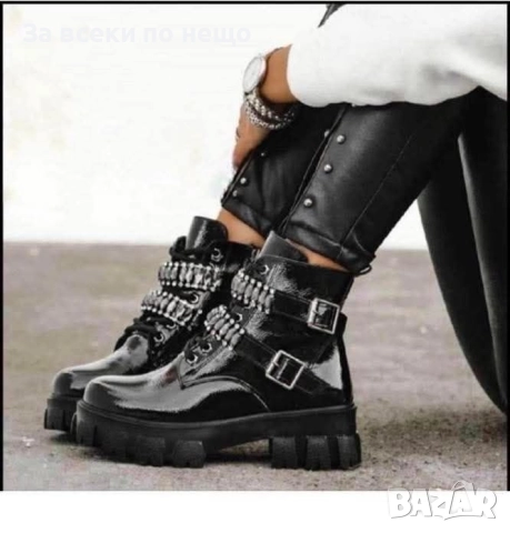 Дамски Черни Зимни Боти Код S33