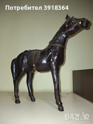 Кожен кон декоративна фигура, снимка 1