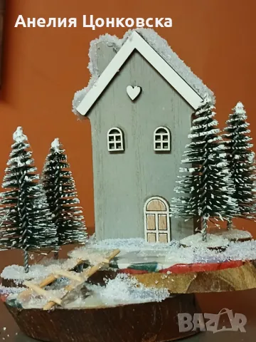 Ръчно изработена "Зимна къщичка", снимка 1
