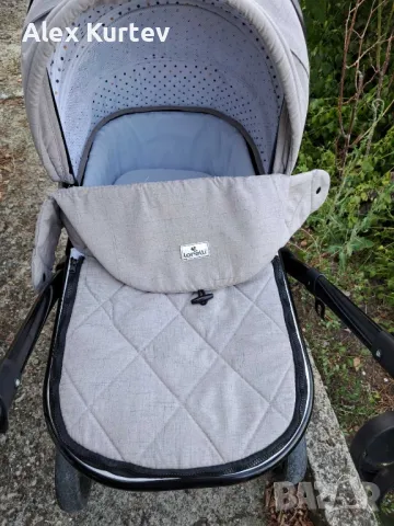 Комбинирана бебешка количка Lorelli Rimini, снимка 5 - Детски колички - 47366704