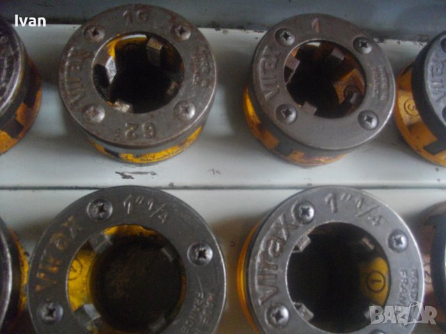 VIRAX Type 62-Made in FRANCE-Винторезка/Винтонарезка/Плашка-Резби Тръби-Куфар/Рамо/Глави-1-1 1/4 Цол, снимка 7 - Други инструменти - 37570280