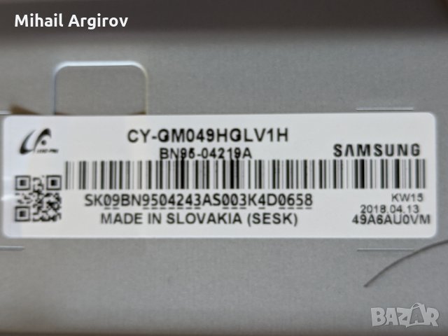 SAMSUNG UE49MU6170U-BN41-02568B-L55S6R_MHS BN44-00807F, снимка 9 - Части и Платки - 28717293