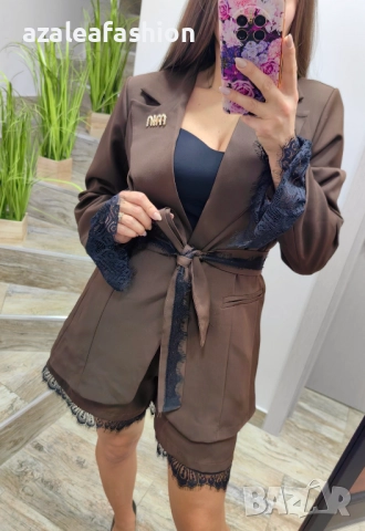 Дамски сет - сако панталонки и бюстие, снимка 6 - Комплекти - 52670822