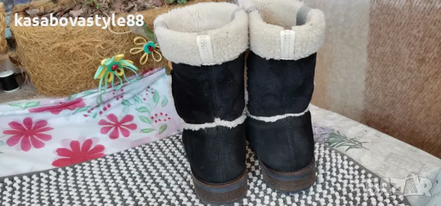 Ботуши Mexx 38 н. Естествен велур , снимка 2 - Дамски ботуши - 47882850