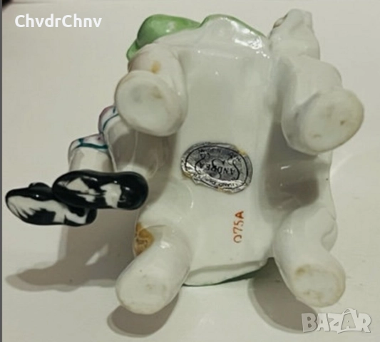 Andrea Sadek статуетка 15см/японска стара порцеланова фигура/барокова дама на стол, снимка 8 - Статуетки - 51513623