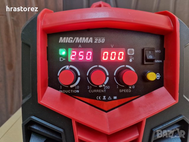 250 Aмпера - Телоподаващо + Електрожен MAX PROFESSIONAL- Телоподаващ Заваръчен апарат , снимка 4 - Други машини и части - 44014586
