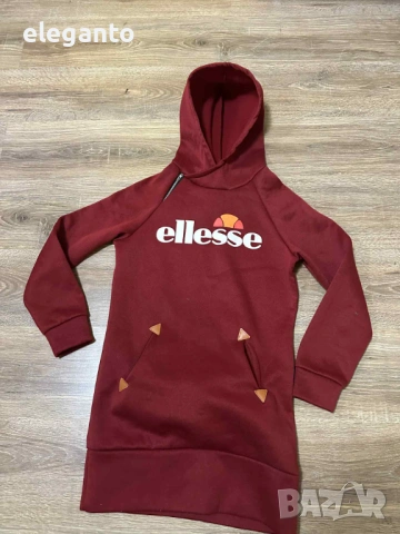 Дамска туника Ellesse Semi Palla Logo Hoodie Dress , М размер, снимка 2 - Спортни екипи - 53204565