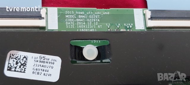 T-CONTROL BOARD BN41-02297A  BN95-02331A for Samsung UE55JS8590T, снимка 3 - Части и Платки - 37754342