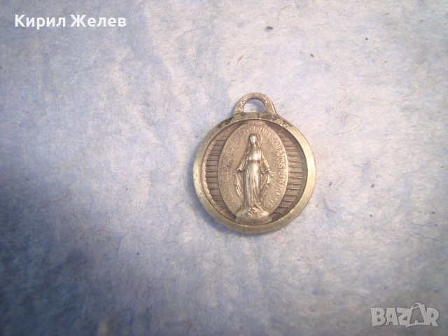 РЯДКА ПОСРЕБРЕНА КАТОЛИЧЕСКА ИКОНКА РЕЛЕФНА ДВУСТРАННА 60991, снимка 5 - Антикварни и старинни предмети - 36928709