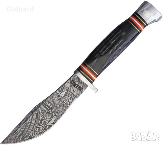 Среден ловен нож Marbles Horn Damascus MR460., снимка 7 - Ножове - 43779988