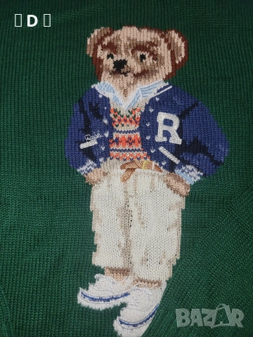 Ralph lauren bear пуловер М, снимка 5 - Блузи с дълъг ръкав и пуловери - 52637898