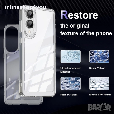 Прозрачен Кейс SPACE CASE за Samsung Galaxy S25 Edge, снимка 4 - Калъфи, кейсове - 51635991