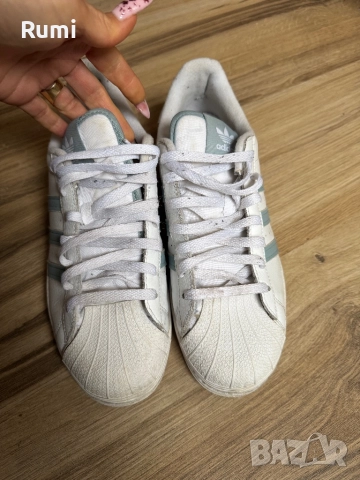 Оригинални мъжки кецове ADIDAS SUPERSTAR! 43 н, снимка 3 - Кецове - 52344509