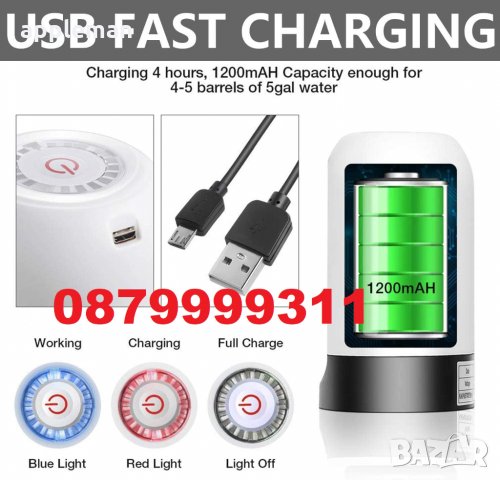 Електрически диспенсър помпа за минерална вода за всякакви бутилки, снимка 3 - Други - 29022871