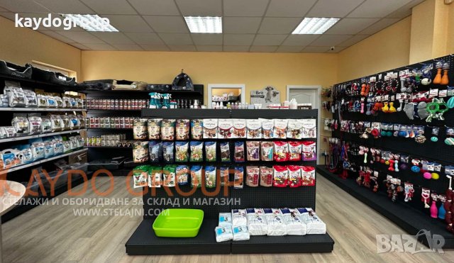 Крайстенен и островен метален стелаж - НАЛИЧНИ, НОВИ RAL7016 TXT МАТ, снимка 7 - Стелажи и щандове - 43712314