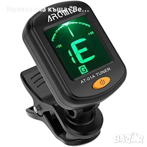 Тунер за настройване на китара/бас/укулеле/цигулка AROMA AT-01A
