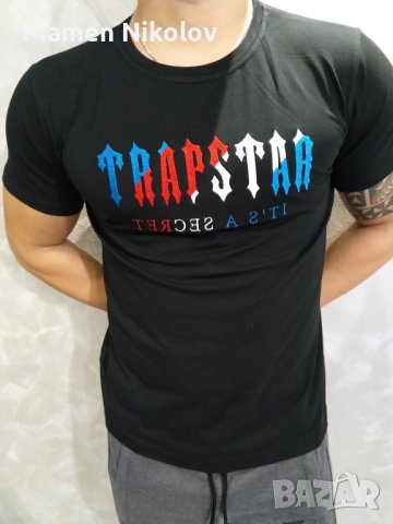 Черна тениска TRAPSTAR , снимка 2 - Спортни дрехи, екипи - 43955333