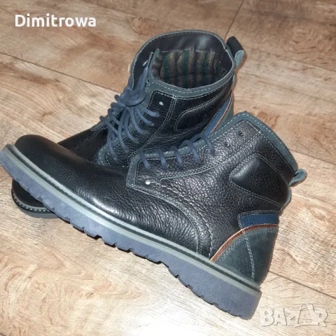 н.44 AM SHOE Mens Leather Lace Up Boots