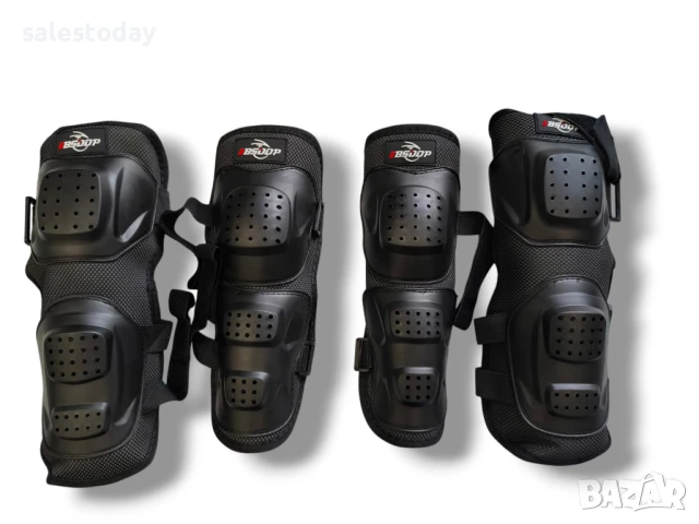 Наколенки и налакътници за мото спорт, 4бр в к-т