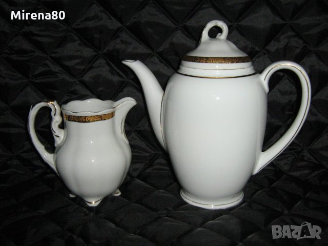  Чайници баварски порцелан - бяло и злато !, снимка 8 - Сервизи - 32389137