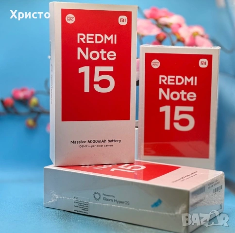 НОВ!!! Xiaomi Redmi Note 15, 6GB RAM, 128GB, 5G, Черен 