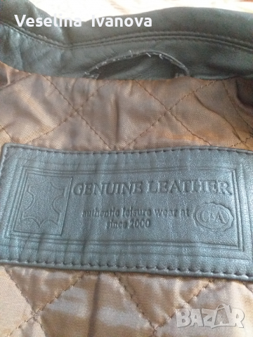 Дамско кожено яке от естествена кожа , снимка 3 - Якета - 36407943