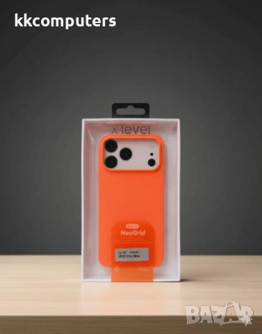 Калъф PVC X-Level NeoGrid MagSafe / Оранжев / за iPhone 17 Pro 6.3 Баркод : 3133405