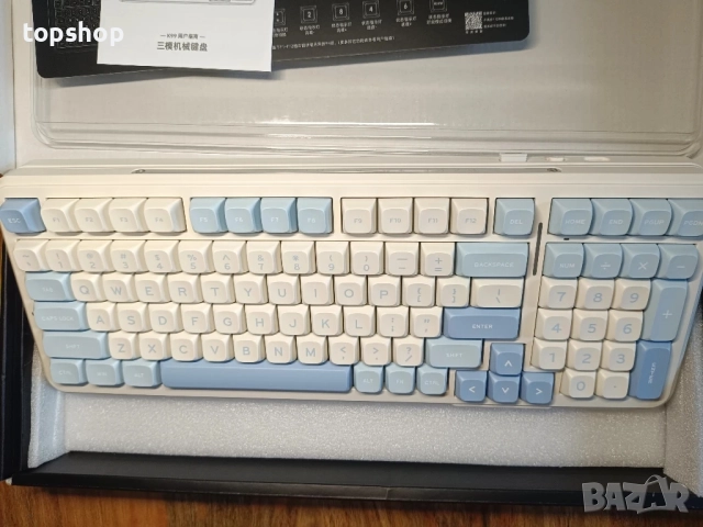 Чисто нова MCHOSE K99 96% безжична геймърска клавиатура, механична клавиатура с уплътнение, BT5.0..., снимка 10 - Клавиатури и мишки - 51572444