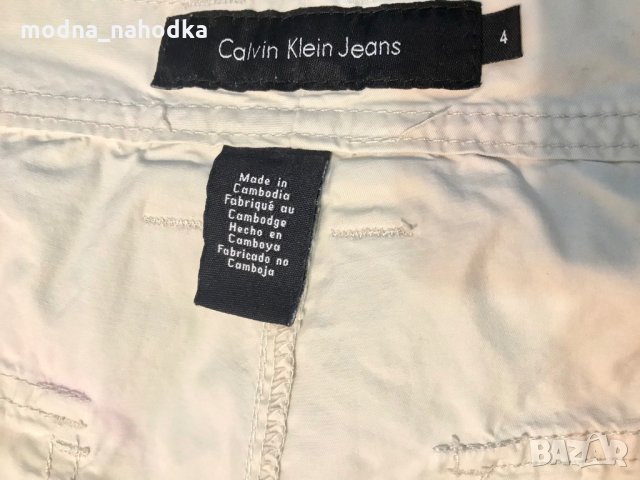 Къси дамски панталони Calvin Klein Jeans, размер 32, снимка 2 - Дънки - 34948179