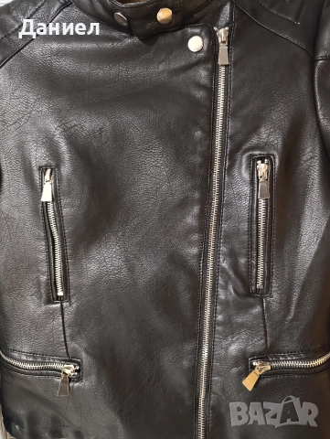 Дамско кожено яке, снимка 3 - Якета - 52842974