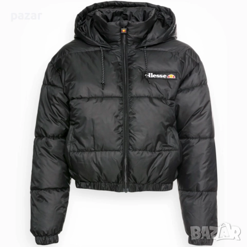 ELLESSE Оригинално Дамско Късо Пухено Яке Грейка с Качулка L-XL