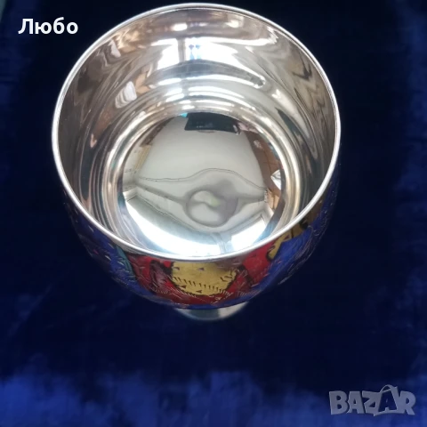 посребрени чаши за вино, снимка 3 - Чаши - 51202302