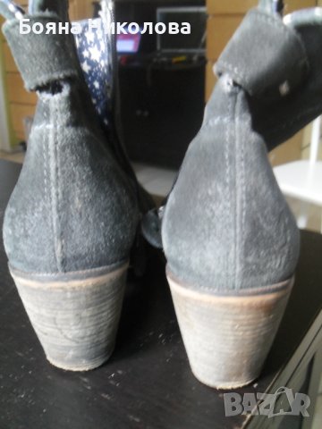 Боти TOMMY HILFIGER DENIM, сивосини, н. 39, снимка 8 - Дамски боти - 36818608