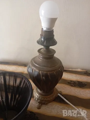 Стара настолна лампа, снимка 6 - Настолни лампи - 49902075