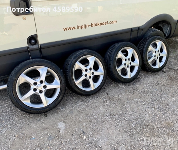 Алуминиеви джанти 17цола 5x114.3+ГУМИ 225/45/17 за Kia,Hyundai,Mazda, снимка 2 - Гуми и джанти - 51804553