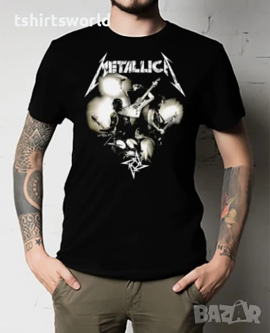 Нова мъжка тениска с дигитален печат на музикалната група METALLICA, снимка 2 - Тениски - 50467442