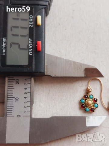 Златни обеци-три броя,злато 14 к., снимка 6 - Обеци - 43491202