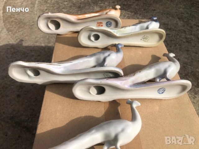 СОЦ порцеланови фигурки ПАУН - MADE IN BULGARIA 1, снимка 16 - Антикварни и старинни предмети - 36246337