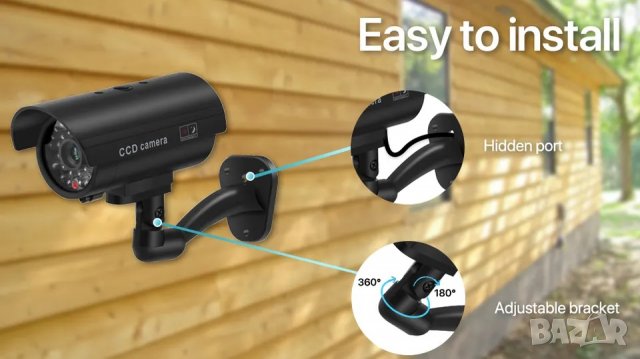 Фалшива камера, бутафорна камера, за видеонаблюдение, лъжлива камера за заблуда, камера наблюдение, снимка 5 - Други - 39971058