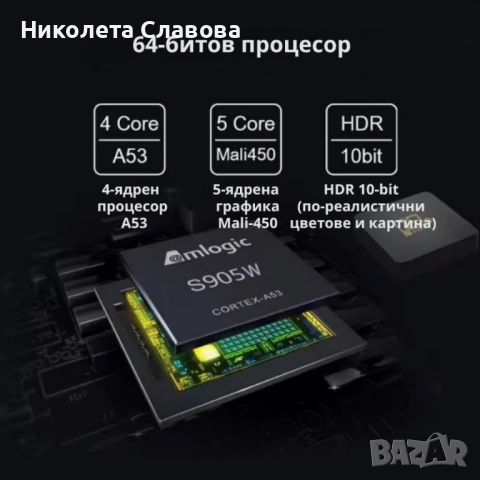 D9Q Mini Smart TV Box Android 4K Ultra HD мултимедиен плейър, снимка 4 - Други стоки за дома - 51642975