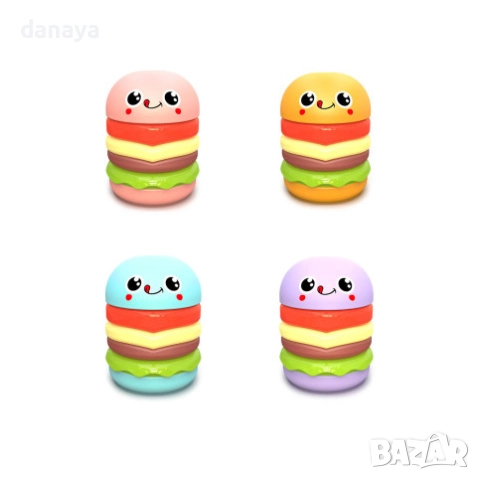 6028 Гумичка с острилка за моливи Бургер, снимка 6 - Ученически пособия, канцеларски материали - 51766535