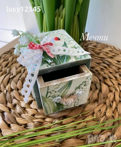 Кутийка-Момини сълзи!, снимка 3 - Декорация за дома - 53024086