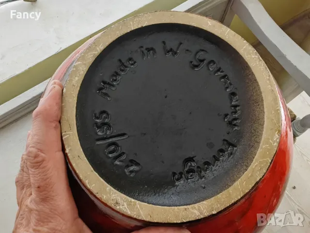 Голяма керамична Ваза от 60 те, снимка 12 - Антикварни и старинни предмети - 49347189