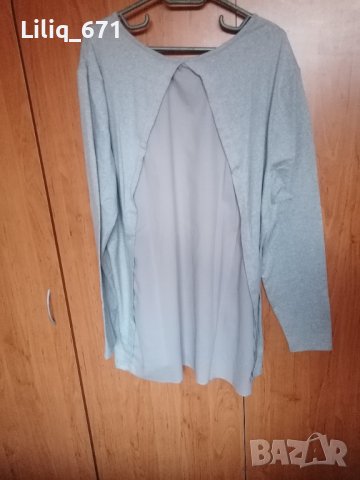 Сива блуза 3хл , снимка 2 - Блузи с дълъг ръкав и пуловери - 39895233