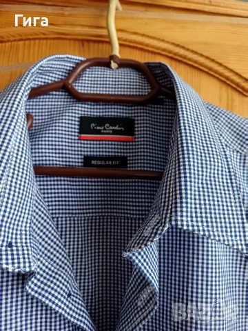 карирана риза  Pierre Cardin ХЛ, снимка 3 - Ризи - 48473694