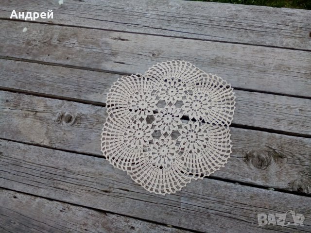 Стара плетена покривка #7, снимка 2 - Антикварни и старинни предмети - 28704541