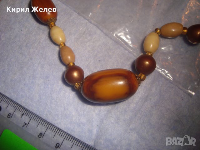 МНОГО СТАРА ОГЪРЛИЦА с ФАТУРАН - КЕХЛИБАР БАКЕЛИТ и МЪНИСТА МАЙСТОРСКА ИЗРАБОТКА РЕТРО КОЛИЕ 27960, снимка 10 - Антикварни и старинни предмети - 37094922