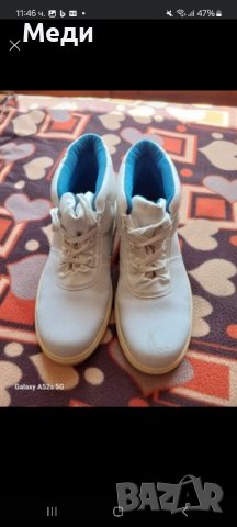 Работни обувки с метално бомбе черни и бяли, снимка 4 - Други - 43422800