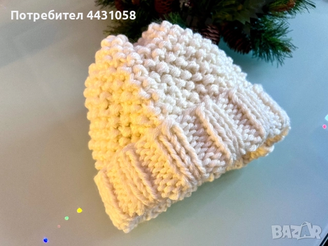 Шапка ръчна изработка (мека спортна вълна)