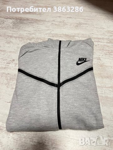 Нов мъжки сив екип Nike Tech Fleece, снимка 5 - Спортни дрехи, екипи - 42994067